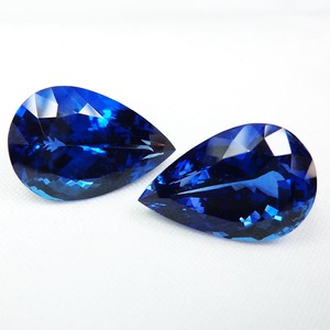 100% naturel bleu tanzanite pierre précieuse à facettes poire coupe forme pierre de guérison précieuse en vrac pour pendentifs et fabrication de bijoux utilisation OEM - Product Image 3