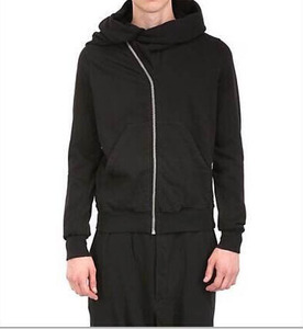 เสื้อฮู้ดยูนิเซ็กซ์สำหรับผู้ชาย Y2K แฟชั่นสไตล์สตรีทแวร์สีดำวินเทจโอเวอร์ไซส์ฮิปฮอปมีซิปสำหรับผู้ชาย - Product Image 2