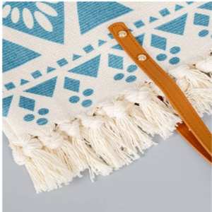 ใหม่แฟชั่นวินเทจยอดนิยมออกแบบผ้าใบกระเป๋าโบฮีเมียนชาติพันธุ์พิมพ์ขนาดใหญ่ความจุกระเป๋าสะพายทุกวันช้อปปิ้งผู้หญิง Tote Bag - Product Image 3