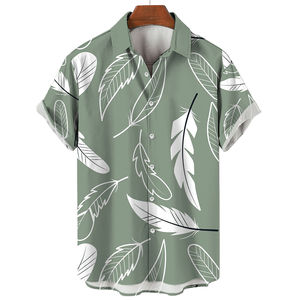 Chemise de plage hawaïenne pour homme, vintage, décontractée, boutonnée, 100% coton, coupe ample, imprimée, personnalisable, anti-boulochage - Product Image 4