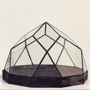 Terrario Piramidal Geométrico Moderno Hecho a Mano, Florero de Cristal con Vidrio Teñido para Decoración del Hogar, Exhibición de Jardín Interior, Idea de Regalo - Product Image 2
