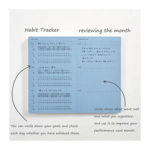 Isshoni. Carnet de notes avec logo personnalisé haute qualité coût parfait 3 mois gestion des enregistrements réalisation d'objectifs journal du jour modèle de couverture en PP - Product Image 1
