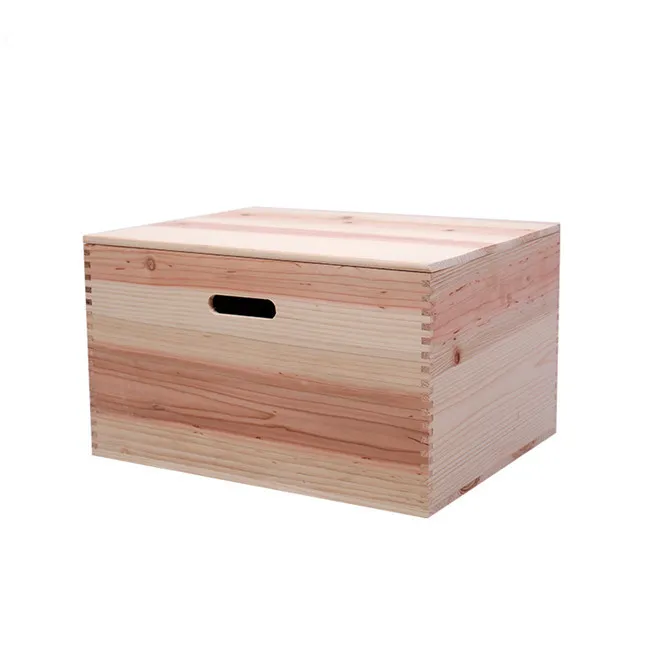 गर्म बेच स्पेनिश देवदार लकड़ी बाधा उपहार बॉक्स लकड़ी के भंडारण टोकरा छाती के साथ ढक्कन/संभाल छेद कपड़ों के लिए/जूते/किताबें सजावट