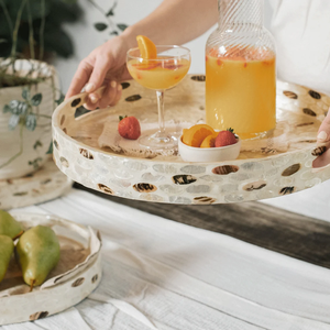 Bandejas de Ramadán de alta calidad, bandejas decorativas de Ramadán 2025 para servir en el hogar y la sala de estar, artesanía en Vietnam - Product Image 2