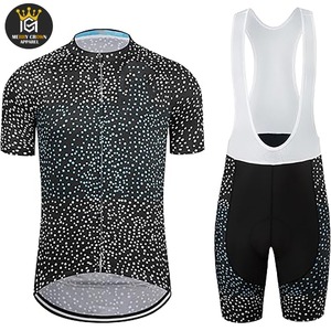 Último diseño de ropa deportiva de manga corta traje de ciclismo bicicleta de montaña uniforme de ciclismo cómodo Baberos uniforme de ciclismo a bajo precio - Product Image 1