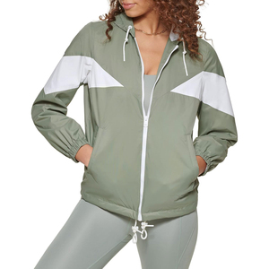 เสื้อแจ็คเก็ตกันลมไนลอนทอคุณภาพสูงสำหรับผู้หญิง ระบายอากาศได้ดี เหมาะสำหรับกีฬากลางแจ้ง และเสื้อผ้าเดินทางแบบขายส่งพร้อมบริการสร้างแบรนด์ตามสั่ง - Product Image 1