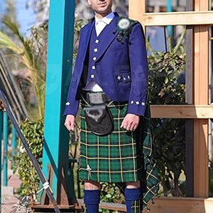 Veste kilt en laine et polyester de haute qualité en gros avec gilet, vêtements européens les plus populaires pour hommes, vente chaude - Product Image 6