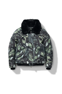 Logo personnalisé feuillage femmes à capuche Rae surdimensionné doudoune et matelassé bulle vers le bas hiver doudoune pour les femmes - Product Image 5