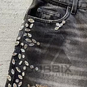 Nouveau design de shorts en jean pour hommes Meilleur prix Shorts en jean pour hommes pour adultes Streetwear Shorts en jean pour hommes - Product Image 3