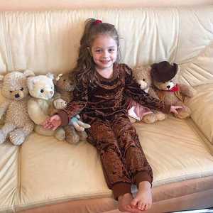 Venta caliente primavera otoño bebé niña ropa conjunto niños chándal impreso Casual 2 uds niños ropa traje - Product Image 4