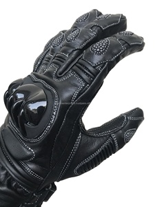 Guantes de moto de cuero anticaída para hombre de invierno con estampado personalizado con protección de pantalla táctil Guantes de moto Deportes - Product Image 3