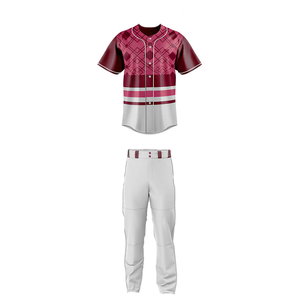 Uniforme de béisbol por sublimación 2025, ropa de equipo personalizable, uniforme de béisbol MOQ bajo, proveedor OEM, poliéster Spandex de alta calidad - Product Image 1