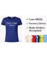 T-shirt pour homme à col rond, prix d'usine, promotion, 180 GSM, mélange coton et polyester, logo personnalisé vierge