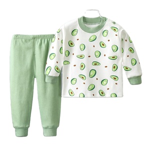 Vêtements pour enfants 2 pièces d'automne et d'hiver sous-vêtements pour enfants costumes pur coton garçons bébé vêtements d'automne pantalons d'automne - Product Image 3
