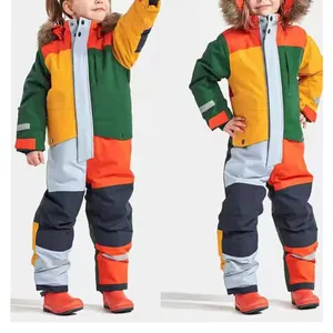Combinaison de neige pour sport d'extérieur Vêtements de ski pour enfants Combinaison de ski une pièce pour enfants Combinaison de neige d'hiver pour enfants Vêtements de sport