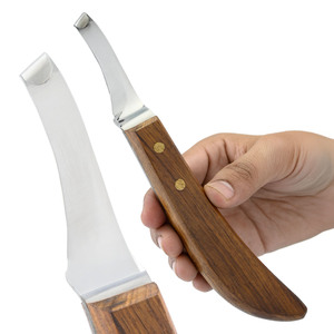 Couteau professionnel D outil de maréchal-ferrant couteau de sabot de maréchal-ferrant ergonomique avec lame large utilisation à droite outil de coupe de sabot de cheval - Product Image 1