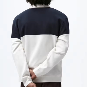 Wholesale Patchwork Fabric <b>Polo</b> <b>Shirts</b> <b>Long</b> <b>Sleeve</b> Casual <b>Men's</b> Button <b>Shirt</b> Custom Logo 100% Cotton Lapel Tshirt - Product Image 5