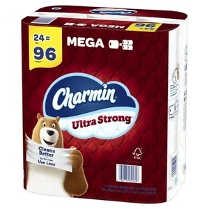 Charmin-Papel higiénico ultra fuerte de 3 capas, 24 rollos de papel de bambú para cocina, baño y cuidado del bebé, hecho de pulpa de madera virgen - Product Image 6