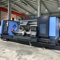 Tour CNC certifiée ISO9001 TCK700DY avec mandrin hydraulique creux de 15 pouces pour l'usinage de vannes de pompe