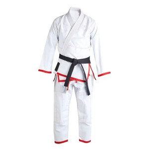 Oferta al por mayor de fábrica Kimono Jiu Jitsu de algodón transpirable bordado logotipo personalizado reforzado Gi ajuste elegante duradero secado rápido - Product Image 4