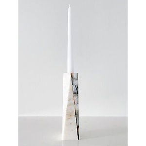 Bougeoir en marbre décoratif au design tendance pour la maison bougeoir en marbre blanc et noir de grande qualité à un prix abordable - Product Image 4