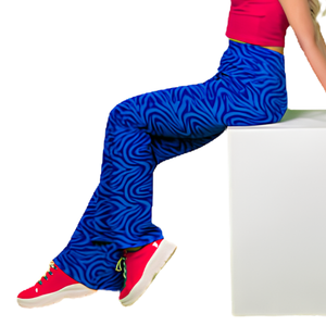 <b>Flare</b> <b>Leggings</b> High Waist Yoga Gym Workout Seamless Cotton Ribbed Wide Leg Butt Lifting Scrunch Pockets Custom OEM Wholesale - Product Image 2