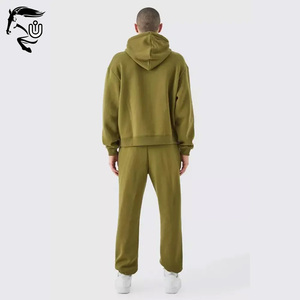 Custom <b>Manufacture</b> 2024 Boxy Oversized Men Acid Wash Blank Tracksuit With Premium Quality of Cotton Fleece Sweatsuits for Men - Product Image 2