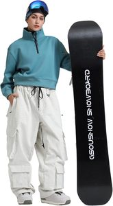Pantalon de ski et de snowboard plat pour hommes et femmes avec plusieurs poches coupe ample style décontracté pour adultes - Product Image 3