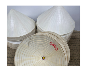 Sombrero cónico artesanal-Sombrero tradicional no vietnamita de hoja de palma/materiales de bambú con precio de fábrica - Product Image 1
