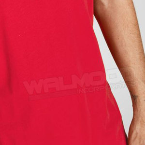 ปากีสถานผู้ผลิตขายส่งการออกแบบล่าสุดสีแดงสีธรรมดาสบายๆผู้ชายเสื้อยืดสำหรับขาย - Product Image 5