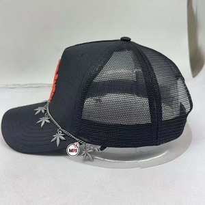 2025 100% coton vente en gros personnalisé de haute qualité style de la mode brodé 5 panneaux casquette de camionneur doublé de satin 5 panneaux casquettes de baseball - Product Image 2