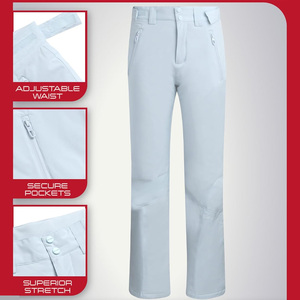 Pantalon de ski sur mesure pour femmes OEM avec isolation thermique tissu imperméable logo et vêtements de marque de distributeur - Product Image 6