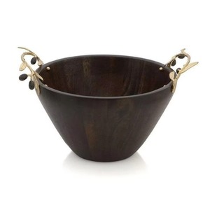 Bol décoré en bois rustique excellente qualité nouveau bol de service de fruits de conception dernière arrivée - Product Image 6
