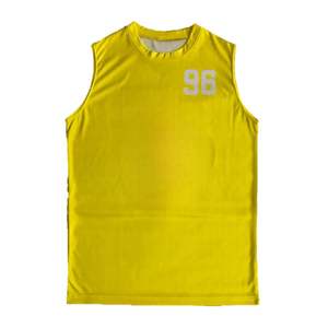 Maillot de Football drapeau jaune jeunesse personnalisé sublimé équipe pratique jeu uniforme Durable vêtements de sport chemises - Product Image 1