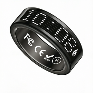 Anillo Inteligente Zikr de Acero Inoxidable 2026 con Pantalla LED, Monitor de Ritmo Cardíaco, Resistente al Agua IP68, Contador de Oraciones para iOS - Product Image 4