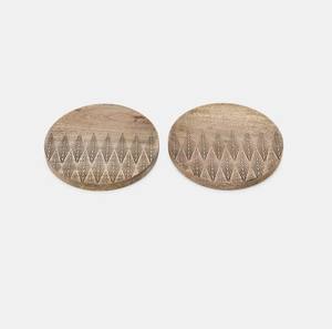Round Shape Wood Coasters Set Of 4 Perfect For <b>Table</b> Decor Coaster Premium Drink <b>Protector</b> for Stylish Home Decor Gifts Coasters - Product Image 2