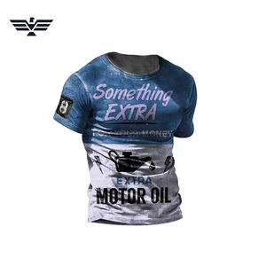 T-shirt graphique pour hommes « Something Extra Motor Oil » en coton style vintage, streetwear décontracté - Product Image 6