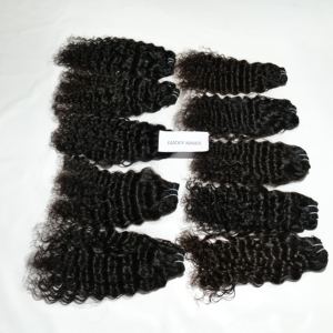 Paquetes de cabello indio sin procesar Extensiones de cabello humano natural alineadas con cutícula Estilos de onda profunda y onda suelta Proveedor de confianza - Product Image 5