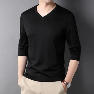 Autumn Winter <b>t</b> <b>Shirt</b> Men <b>Low</b> Price Long Sleeve Male <b>T</b>-<b>shirts</b> Slims O-<b>Neck</b> Solid Clothing <b>T</b>-<b>shirt</b> Street Casual Cotton Pullover - Product Image 3