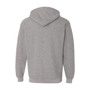 Sweat-shirt à capuche unisexe épais avec logo 3D gaufré, imprimé et personnalisé, avec fermeture éclair intégrale, coupe régulière, polaire pour l'hiver en vrac - Product Image 2