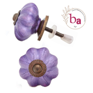 Tiradores de cerámica modernos, púrpura violeta neón para cocina, baño, sala de estar, manija de puerta de cajón de gabinete de alta calidad [CK] - Product Image 1