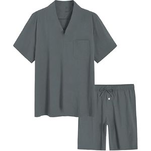 Conjuntos de camisetas y pantalones cortos de talla grande de verano para hombre de alta calidad, conjuntos de camisas tejidas de punto de algodón transpirable al por mayor - Product Image 1