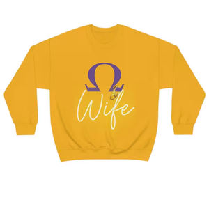 Sweat-shirt à col rond de haute qualité OEM omega Casual Wear imprimé en chenille avec logo sérigraphié pour les sororités et les collèges - Product Image 1