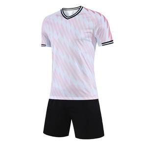 ชุดเสื้อฟุตบอลแบบระเหิดชุดเสื้อฟุตบอลผ้าโพลีเอสเตอร์น้ำหนักเบา100% โลโก้ได้ตามต้องการสำหรับผู้ใหญ่ทุกเพศ - Product Image 5