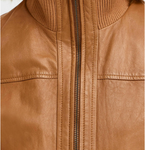 Dernière conception 2025 vestes en cuir nappa de mouton à la mode pour femmes Offre Spéciale logo personnalisé style et couleur vestes en cuir pour femmes - Product Image 3