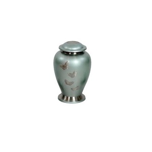 Urna para cenizas de cuerpo humano, borde decorativo, cenizas para adultos, urnas de cremación con acabado antiguo conmemorativo, suministros funerarios personalizados, urnas - Product Image 4