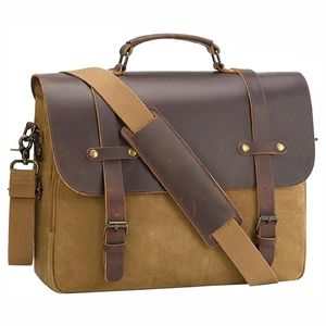 Sac de bureau en cuir véritable pour hommes sac en cuir de haute qualité avec logo personnalisé OEM - Product Image 5