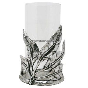 New Latest Pattern Design Attractive Look Gold Polished Metal Base & <b>Top</b> and Glass Made Candle Holder for Wax Stick & Lightning - Product Image 4
