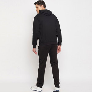 Ensemble de survêtement en molleton épais pour homme en gros, 100% coton, respirant, impression de logo, taille XL pour l'hiver - Product Image 4