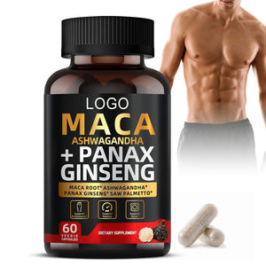 Extracto de Maca <span class=keywords><strong>para</strong></span> adultos de glúteos grandes de alta calidad Panax Ginseng Ashwagandha Saw Palmetto suplemento cápsulas de Maca negra <span class=keywords><strong>para</strong></span> hombre - Product Image 1